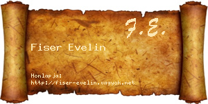 Fiser Evelin névjegykártya